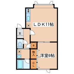 ハイツカースルの物件間取画像